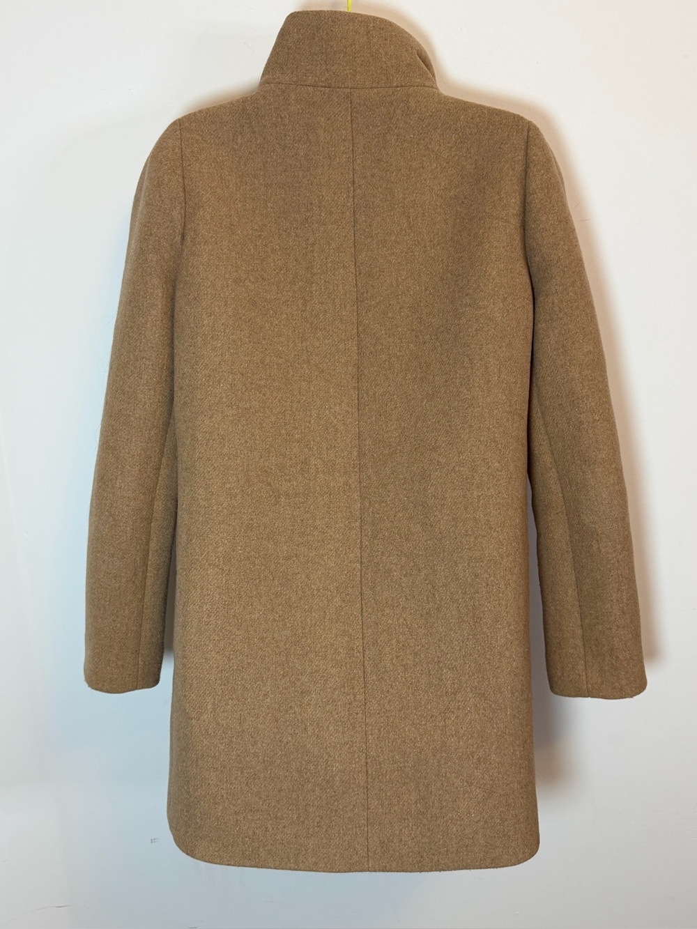 J. Crew Mercantile Camel Stand-Collar Wool Zip Front Pea Coat - Picture 2 of 9